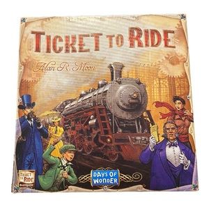Ticket To Ride Days of Wonder Alan R Moon Train Adventure Board Game Complete!
